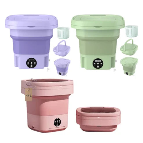 Foldable Mini Laundry Machine Portable Washing Machine for Travel & Home