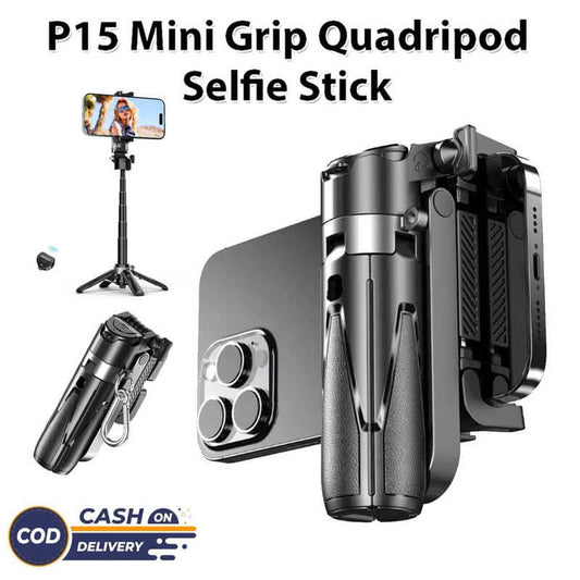 Mini Grip Quadripod Phone Tripod Stand Flexible Stand for Vlogging and photos