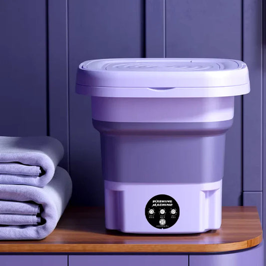 Foldable Mini Laundry Machine Portable Washing Machine for Travel & Home