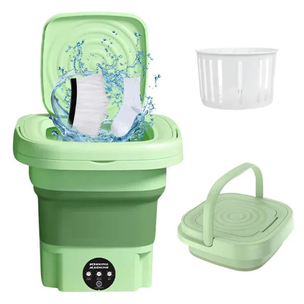 Foldable Mini Laundry Machine Portable Washing Machine for Travel & Home