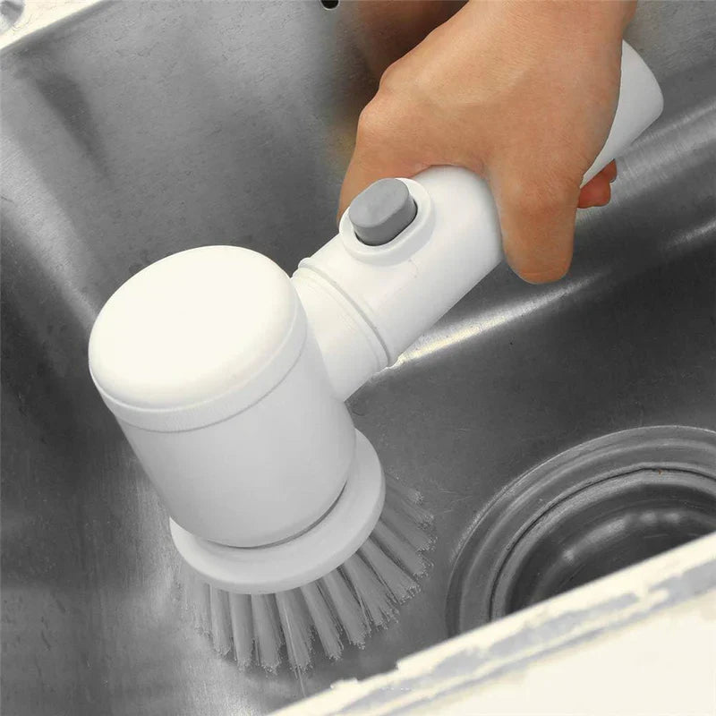 Cleaning Magic Electric Brush (5-in-1) – Multi-Purpose Power Scrubber ✨