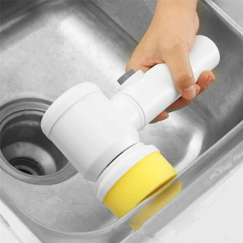 Cleaning Magic Electric Brush (5-in-1) – Multi-Purpose Power Scrubber ✨