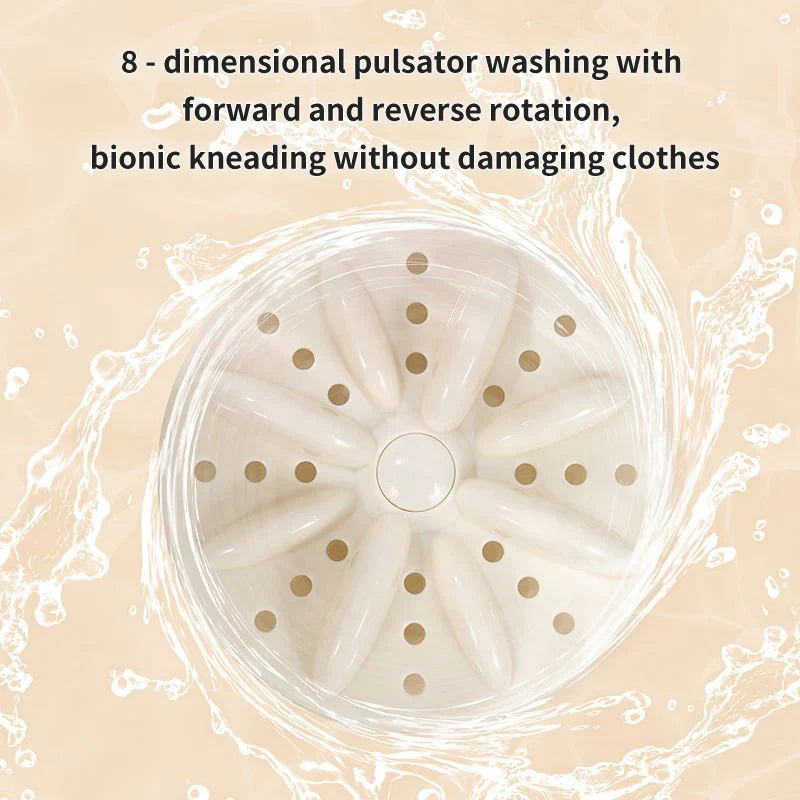 Double Bucket Mini Washing Machine – Compact Twin Tub Washer ✨