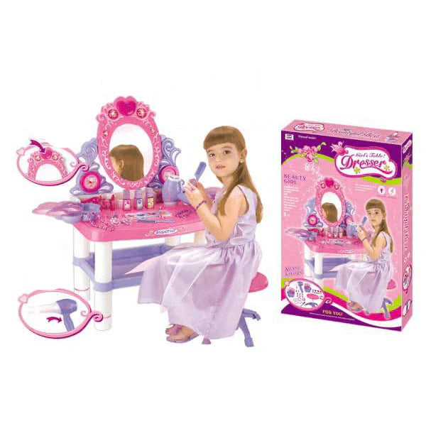 Dressing Table for Kids | Kids Makeup Vanity Set & Pretend Play Toys UAE