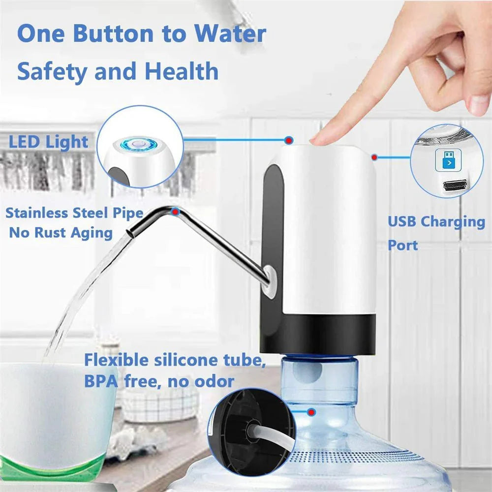 Electric Drinking Water Pump – One Button Operation 🖐️