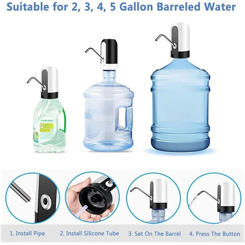 Electric Drinking Water Pump – One Button Operation 🖐️