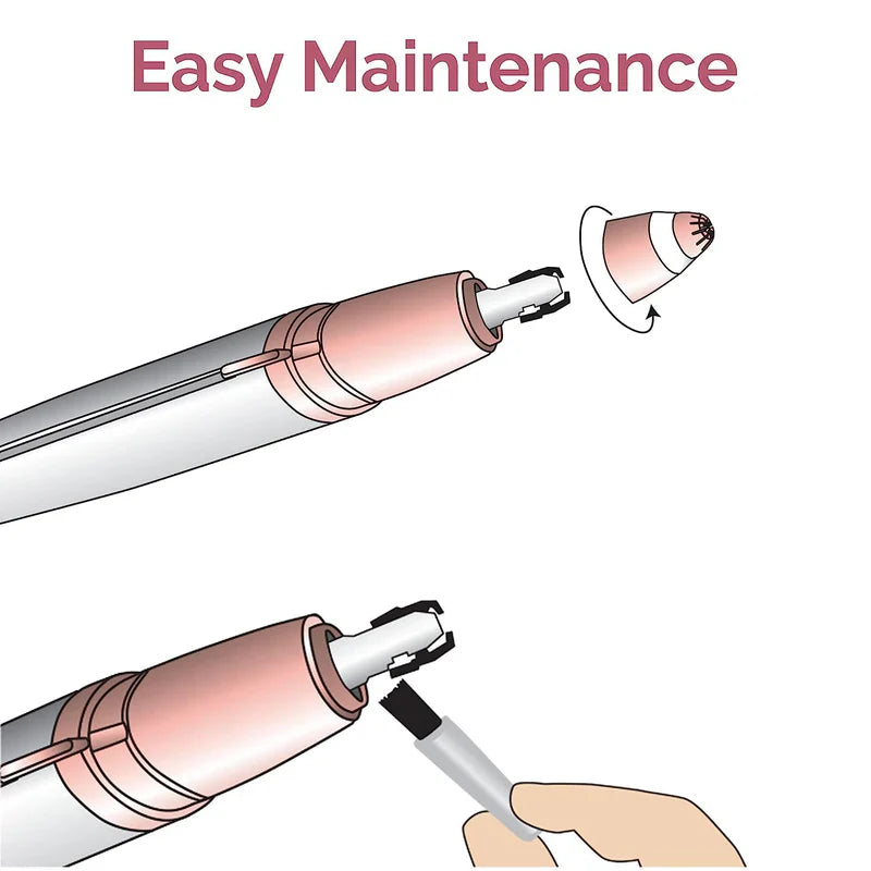 Flawless Brows Hair Remover for Women | Instant Eyebrow Trimmer & Facial Hair Remover