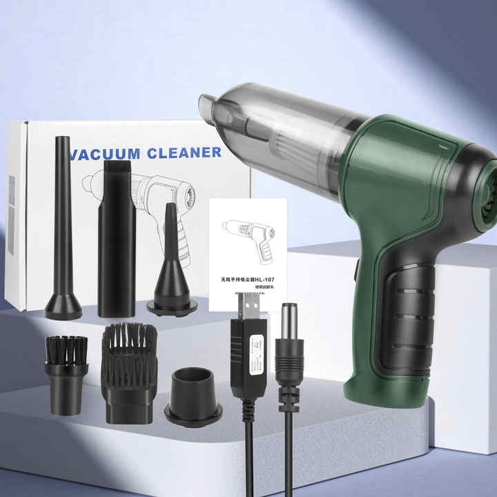 2-in-1 Portable Mini Cordless Handheld Vacuum Cleaner for Car & Home