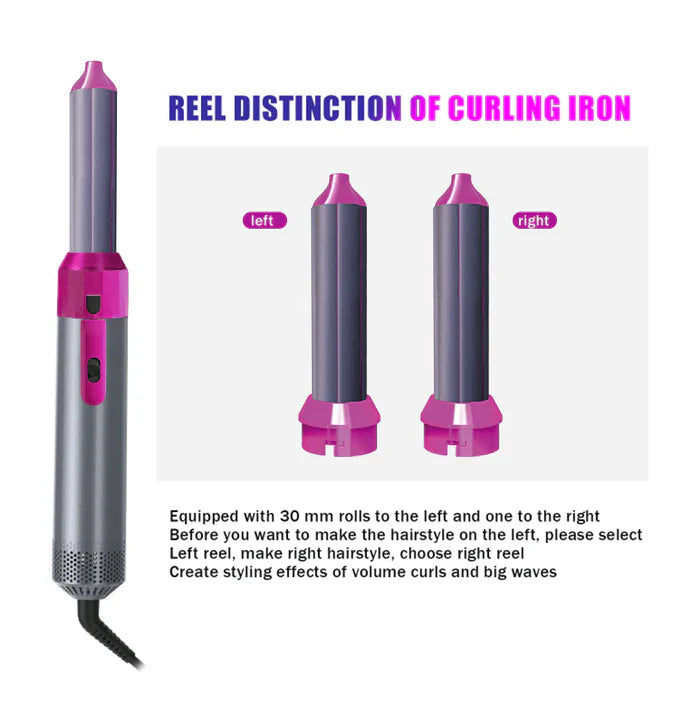 5-in-1 Hot Air Brush – Hair Dryer, Styler & Volumizer ✨