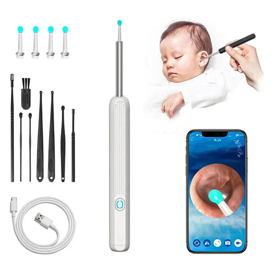 1080P HD Smart Earwax Removal Kit – Safe & Easy Cleaning