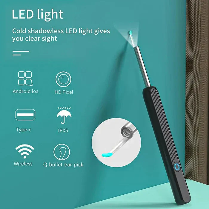 1080P HD Smart Earwax Removal Kit – Safe & Easy Cleaning