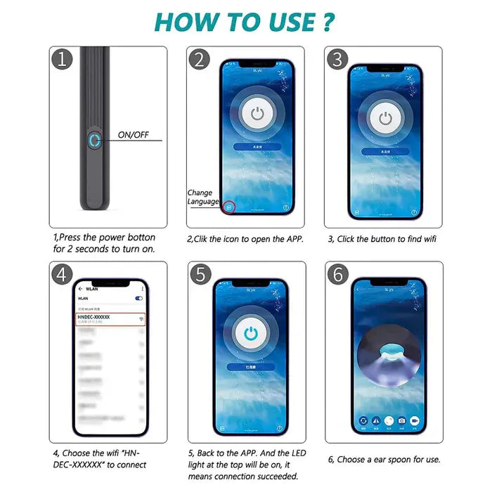 1080P HD Smart Earwax Removal Kit – Safe & Easy Cleaning