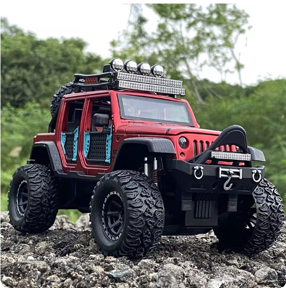 Metal Jeep Toy for Kids | Die-Cast Off-Road Car Model & Pull Back Toy UAE