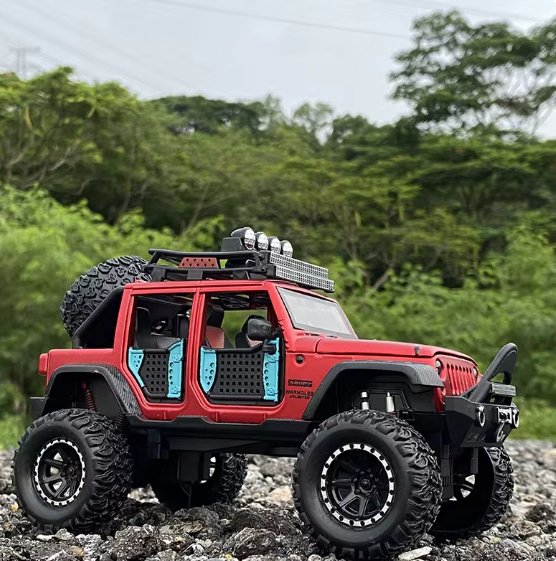 Metal Jeep Toy for Kids | Die-Cast Off-Road Car Model & Pull Back Toy UAE