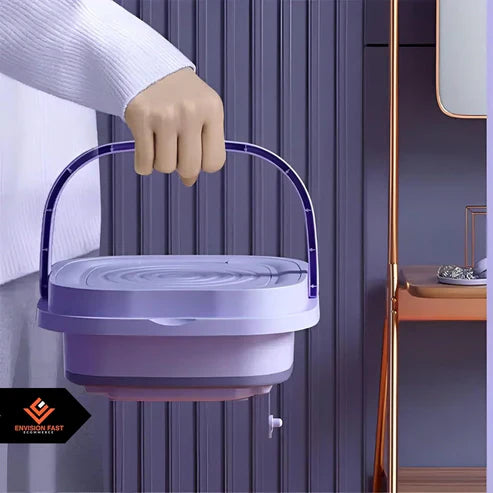 Foldable Mini Laundry Machine Portable Washing Machine for Travel & Home