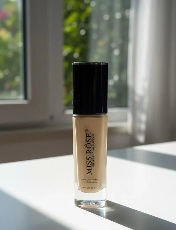 Miss Rose Professional Liquid Foundation – Natural Finish & Long Lasting 💄