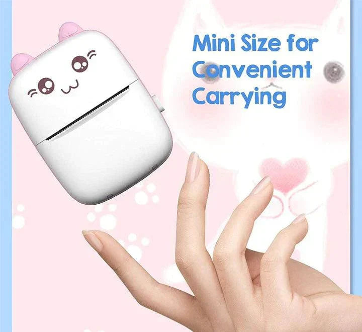 Portable Mini Pocket Printer Bluetooth Thermal Printer for Mobile | Wireless Inkless Printing