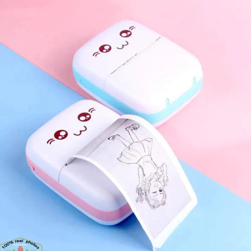 Portable Mini Pocket Printer Bluetooth Thermal Printer for Mobile | Wireless Inkless Printing
