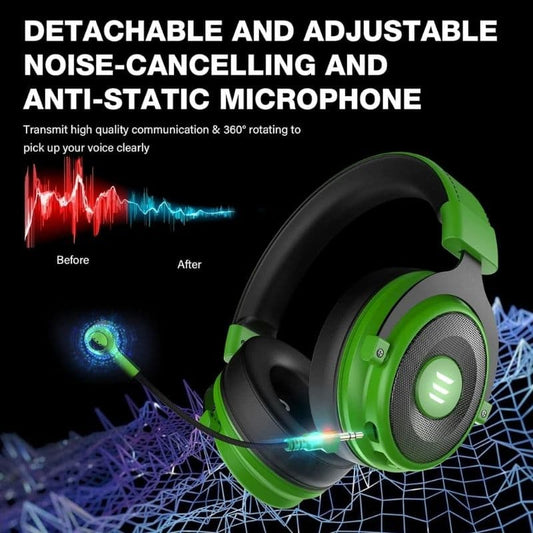 Pro 2-in-1 Gaming Headset | Wireless & Wired RGB Headphones with Mic UAE 🎮🎧