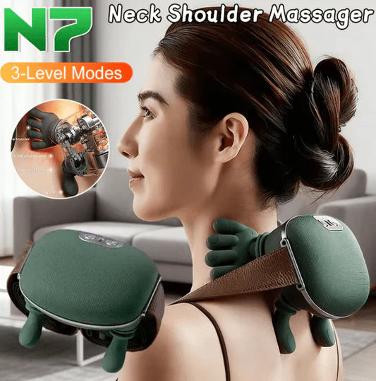 Electric Shoulder & Neck Massager – Heat & Muscle Relaxation ✨
