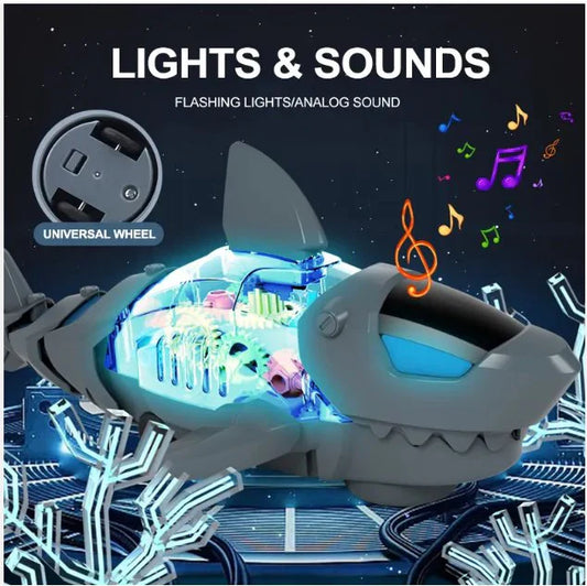 Universal Shark Toy with Light | LED Musical Swimming Shark Toy for Kids UAE 🦈💡